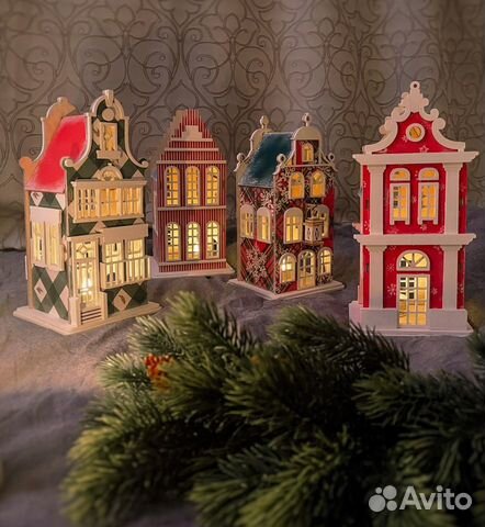 Домик ночник Новогоднее украшение на заказ