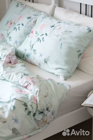 Постельное белье, сатин, двуспальный, от фабр.Икеа