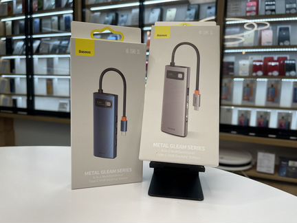 HUB Type-C Baseus Metal Gleam Series 6-in-1