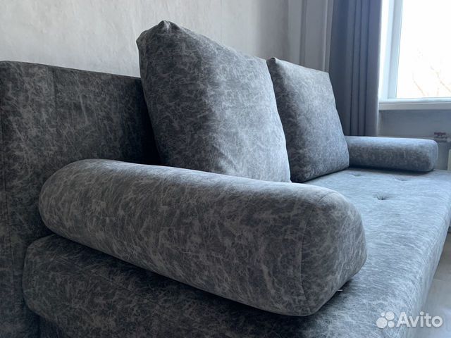 Мини диван раскладной серый