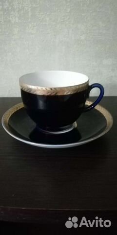 Чашка с блюдцем лфз форфор