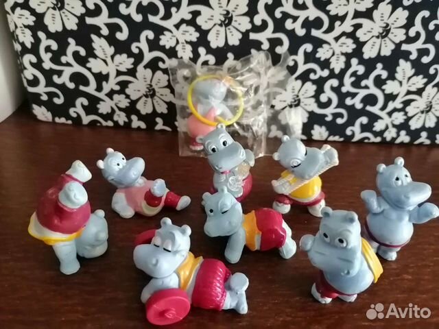 Киндер сюрприз Серия Бегемоты фитнес 1990год