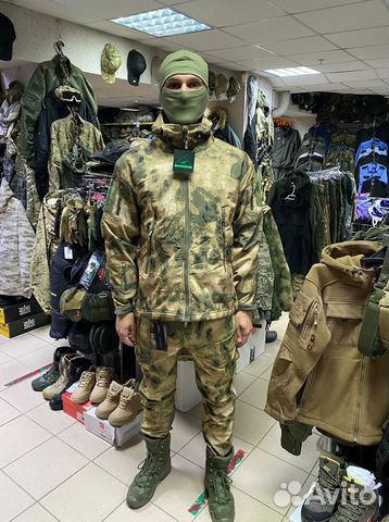 Тактический Костюм Softshell Мох (M-3Xl)