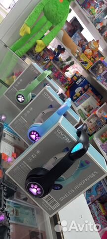 Наушники детские с ушками. Доставка бесплатно