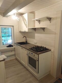 Кухня мдф мини белая