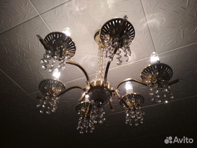 Хрустальная люстра СССР (Чехословакия)