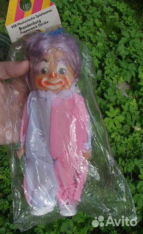 Кукла немецкая клоун новый гдр