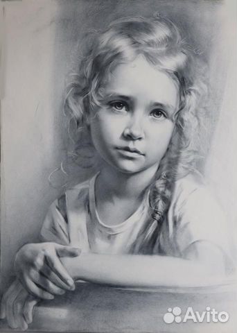 Портрет по фото на заказ на бумаге или холсте