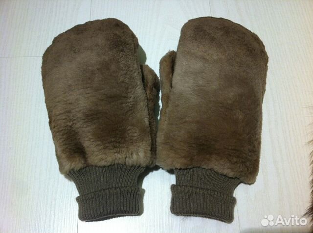 Варежки из меха бобра (новые)