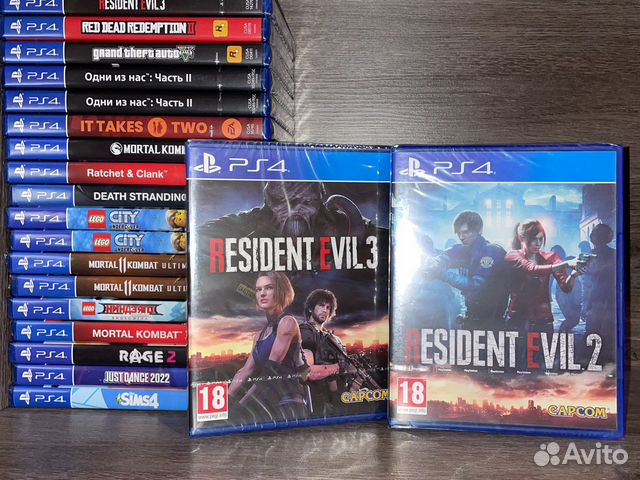 Игры PS4 Resident evil 2 - 3 запечатанная
