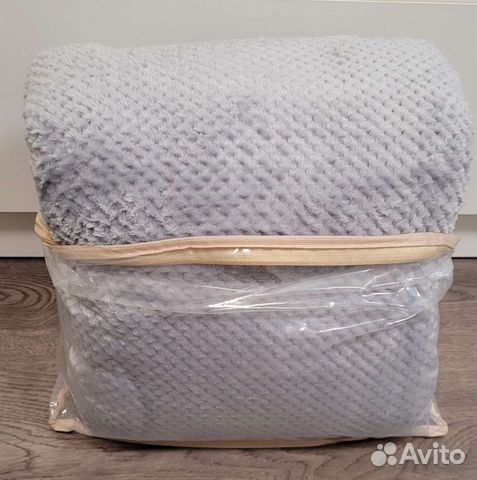 Новый плед серый 200смх220см