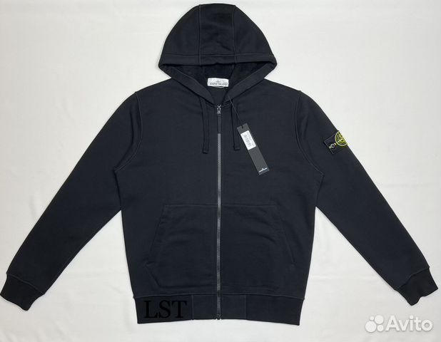 Stone island (куртка + зип худи) черный (M,L)