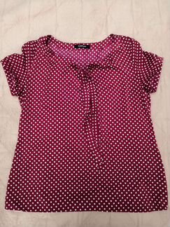 Блузка в горошек