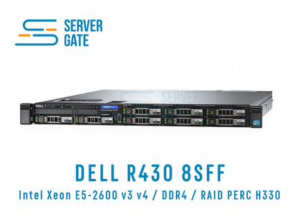 Сервер Dell R430 8SFF / 2xE5-2695v4 / 64 GB