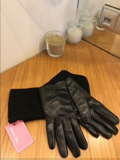 Новые кожанные длинные перчатки Терволина