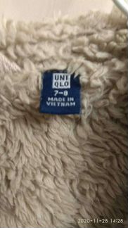Толстовка на меху uniqlo 7-8л