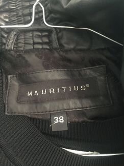 Кожаный пуховик