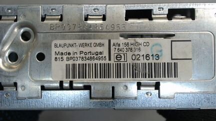 Магнитола Alfa Romeo 156, 2004