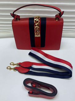 Новая женская сумка Gucci Sylvie красная