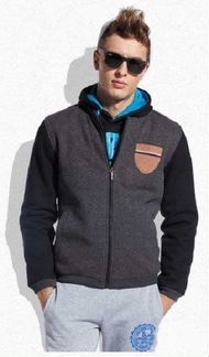 Куртка-бомбер мужская. Плотная вязка