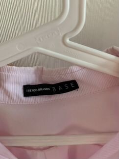 Рубашка trends brands нежно розовая Овер сайз