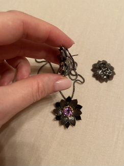 Серебряный комплект Forest opera