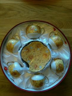 Фарфоровый кофейный сервиз новый