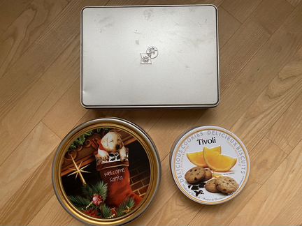 Жестяные коробки для хранения