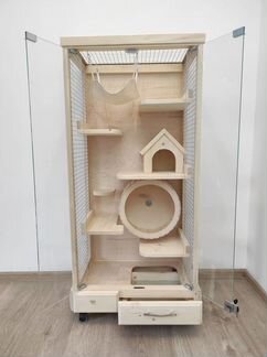 Витрина-клетка для шиншилл, белки, бурундука, дегу