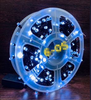 Уличная гирлянда. Нить в катушке