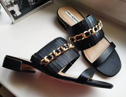 Новые мюли-шлёпки Karl Lagerfeld 37-38(видео)