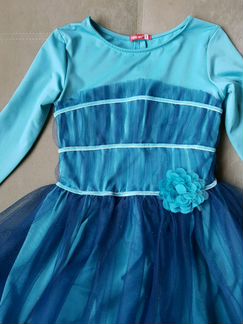 Нарядное платье морская волна Pelican 7 лет