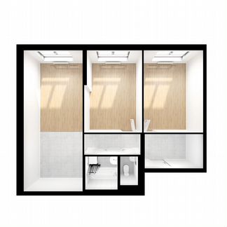 2-к квартира, 62.1 м², 13/24 эт.
