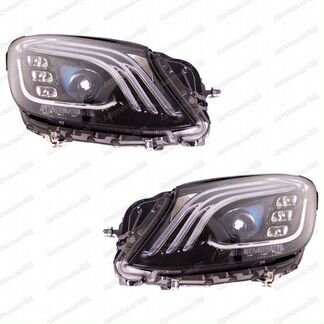 Фары на Mercedes S-klass (W 222) с блоками