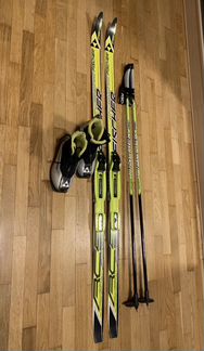 Беговые лыжи Fisher Sprint Crown 140см + палки 110