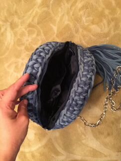 Сумочка из трикотажной пряжи