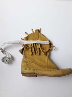 Сапоги полусапожки кожанные женские осенние