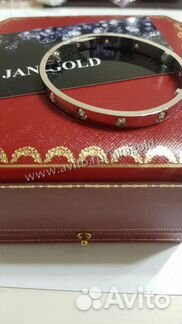 Золотой браслет с бриллиантами Картье Лов