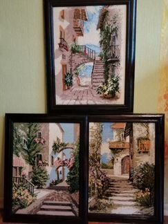 Вышитые крестом картины