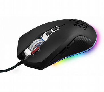 Игровая мышь hiper Aero A-1 чёрная (USB, 8 кнопок