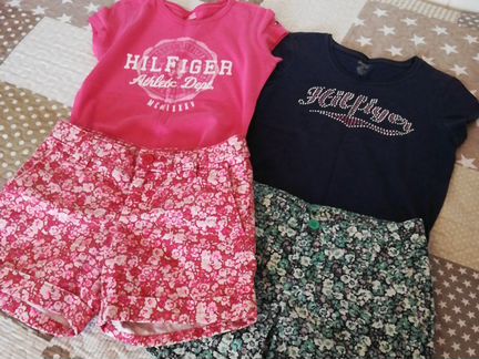 Шорты Gap из США, футболки Tommy Hilfiger на 4-6ле