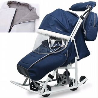 Санки-коляски Pikate Арктик Темно-синий