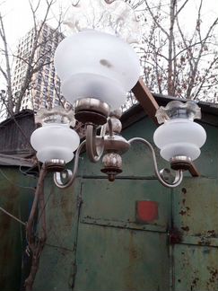 Люстра 3 рожка мрамор цоколь Е27