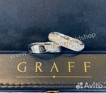 Золотые обручальные кольца Graff с брил. 1.52 ct