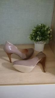 Туфли на скрытой платформе какао с молоком