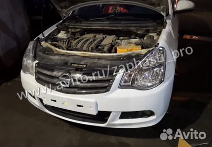Бампер Nissan Almera G15 передний под птф