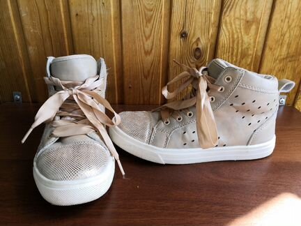 Кеды для девочки золотые