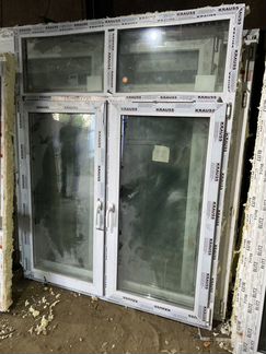 Окно пластиковое 180(142) х144(ш) ламинация