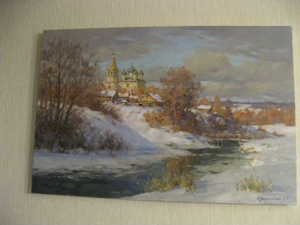 Авторская картина маслом на холсте. Рама
