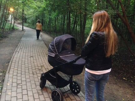 Коляска Noordi arctic sport 2 в 1, темно синяя